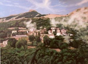 Voir le détail de cette oeuvre: village en Corse